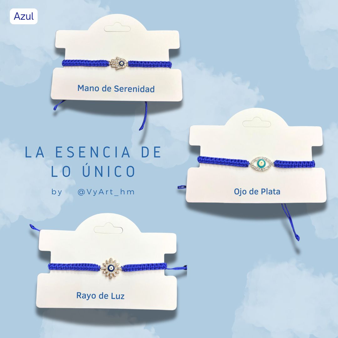 Pulseras con Aura Azul