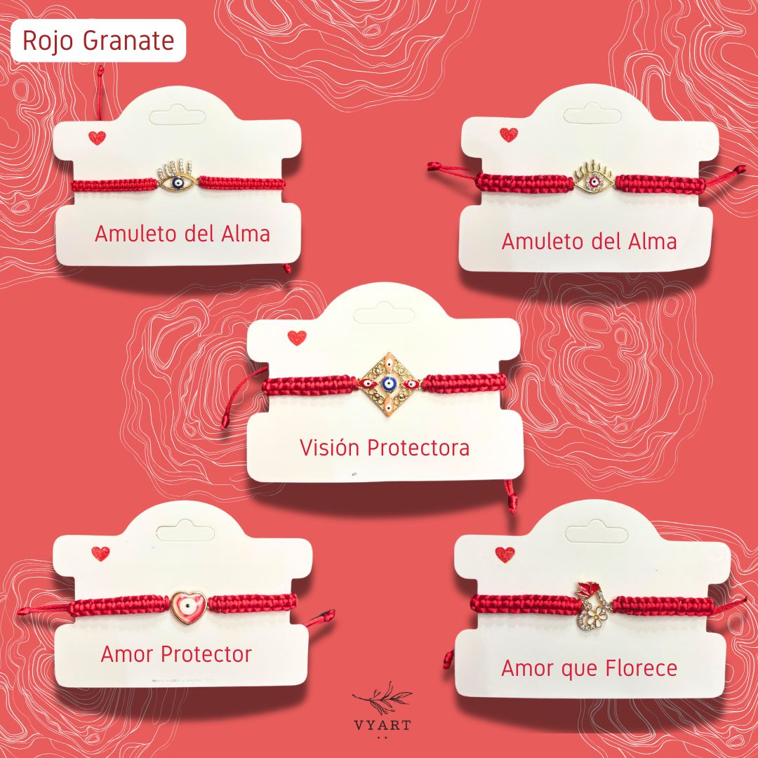 Pulseras con Aura Roja