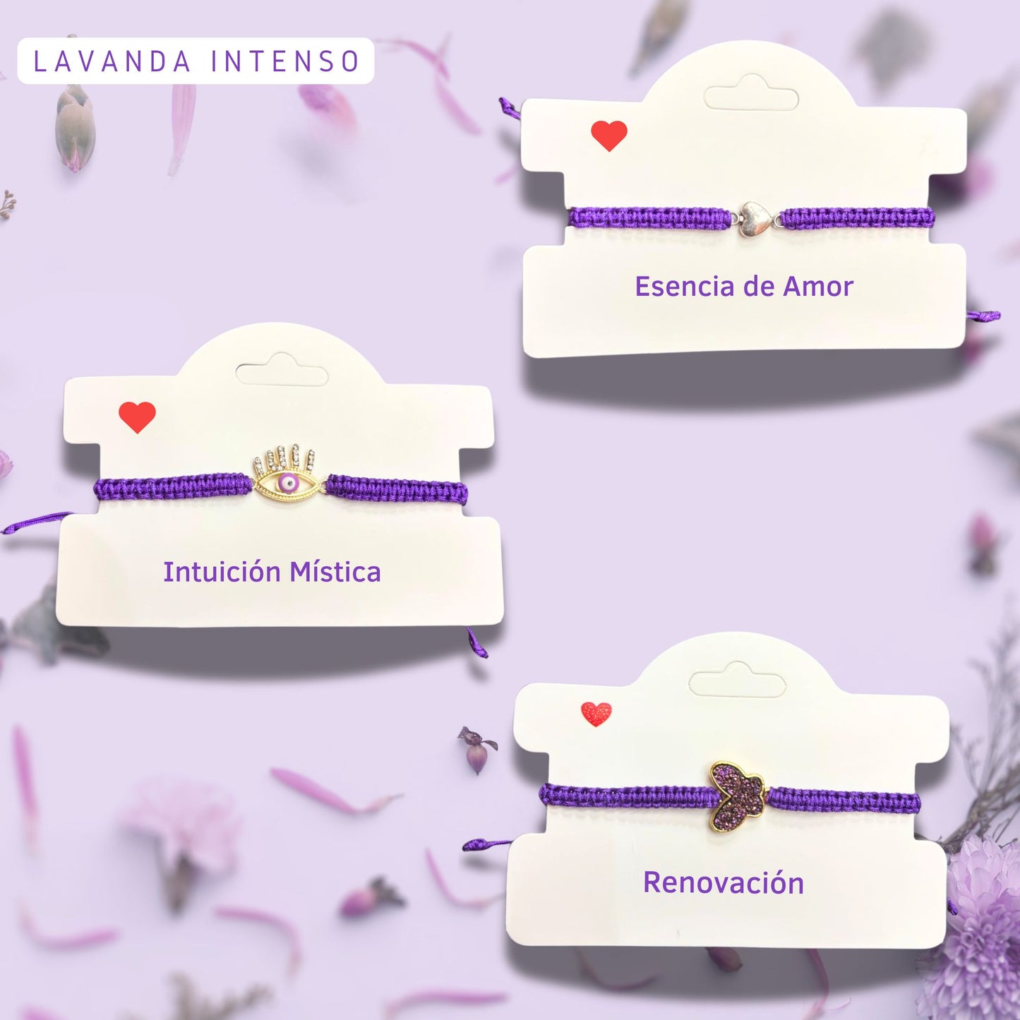 Pulseras con Aura Lila