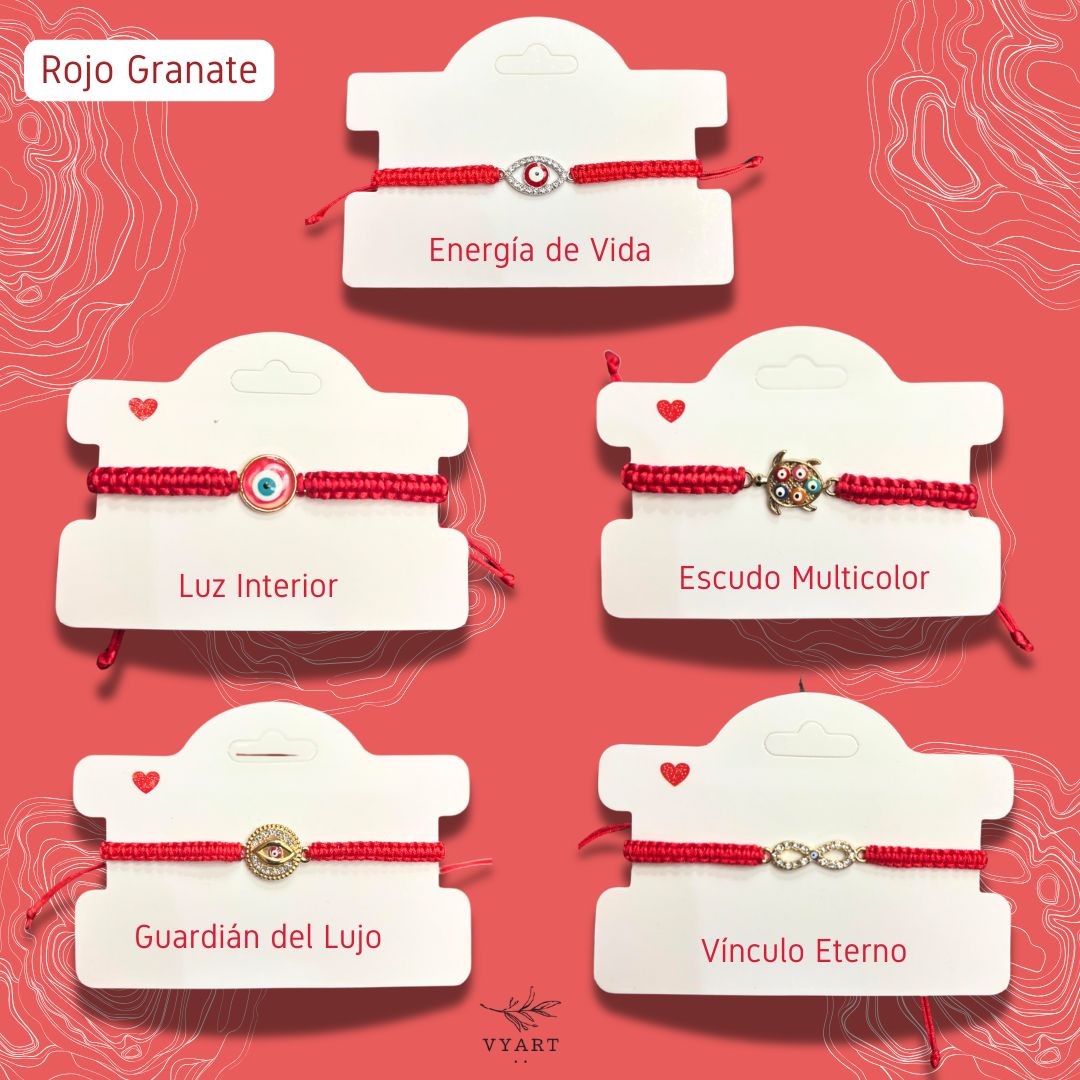 Pulseras con Aura Roja