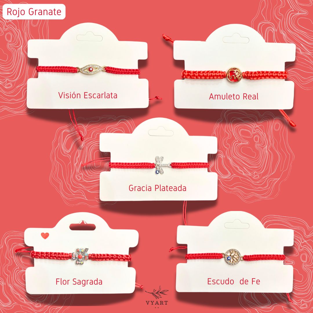 Pulseras con Aura Roja